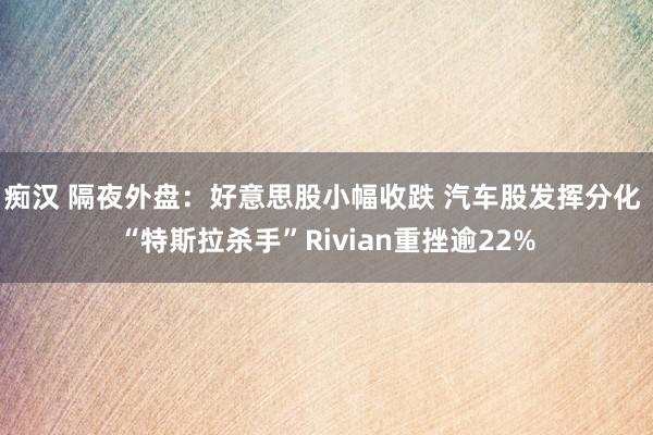 痴汉 隔夜外盘：好意思股小幅收跌 汽车股发挥分化 “特斯拉杀手”Rivian重挫逾22%