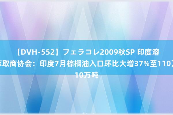 【DVH-552】フェラコレ2009秋SP 印度溶剂萃取商协会：印度7月棕榈油入口环比大增37%至110万吨